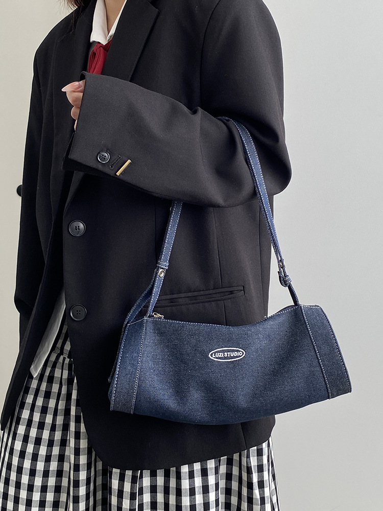 Women's Denim Single Shoulder Crossbody Bag - Trendy Underarm Handbag for Active Lifestyle - 2025 Niche Design Women's Denim Single Shoulder Crossbody Bag - Trendy Underarm Handbag for Active Lifestyle - 2025 Niche Design