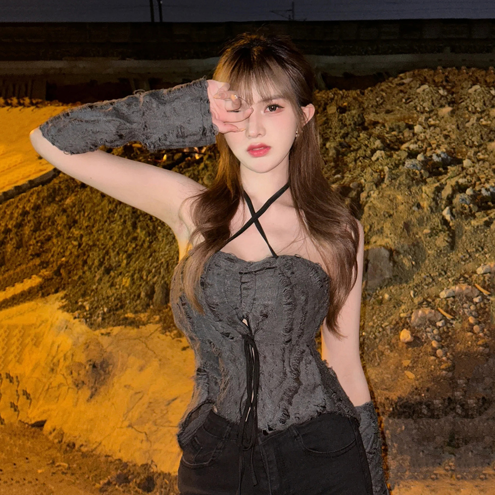 Women's Dune Wasteland Windbreaker - K-Pop Inspired Niche Base Layer for Music Festivals & Jazz Dance Attire