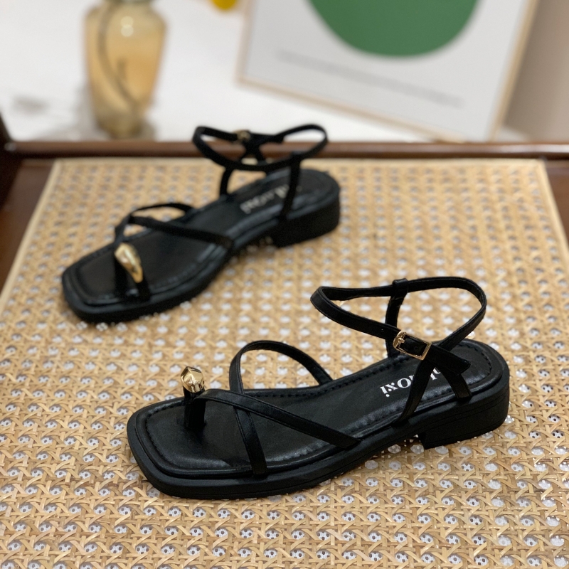 Women's Fairy Style Flat Soft Sole Beach Sandals 2025 - Trendy Roman Sandals Perfect for Summer Skirts - Y2K Inspired Fashion Women's Fairy Style Flat Soft Sole Beach Sandals 2025 - Trendy Roman Sandals Perfect for Summer Skirts - Y2K Inspired Fashion