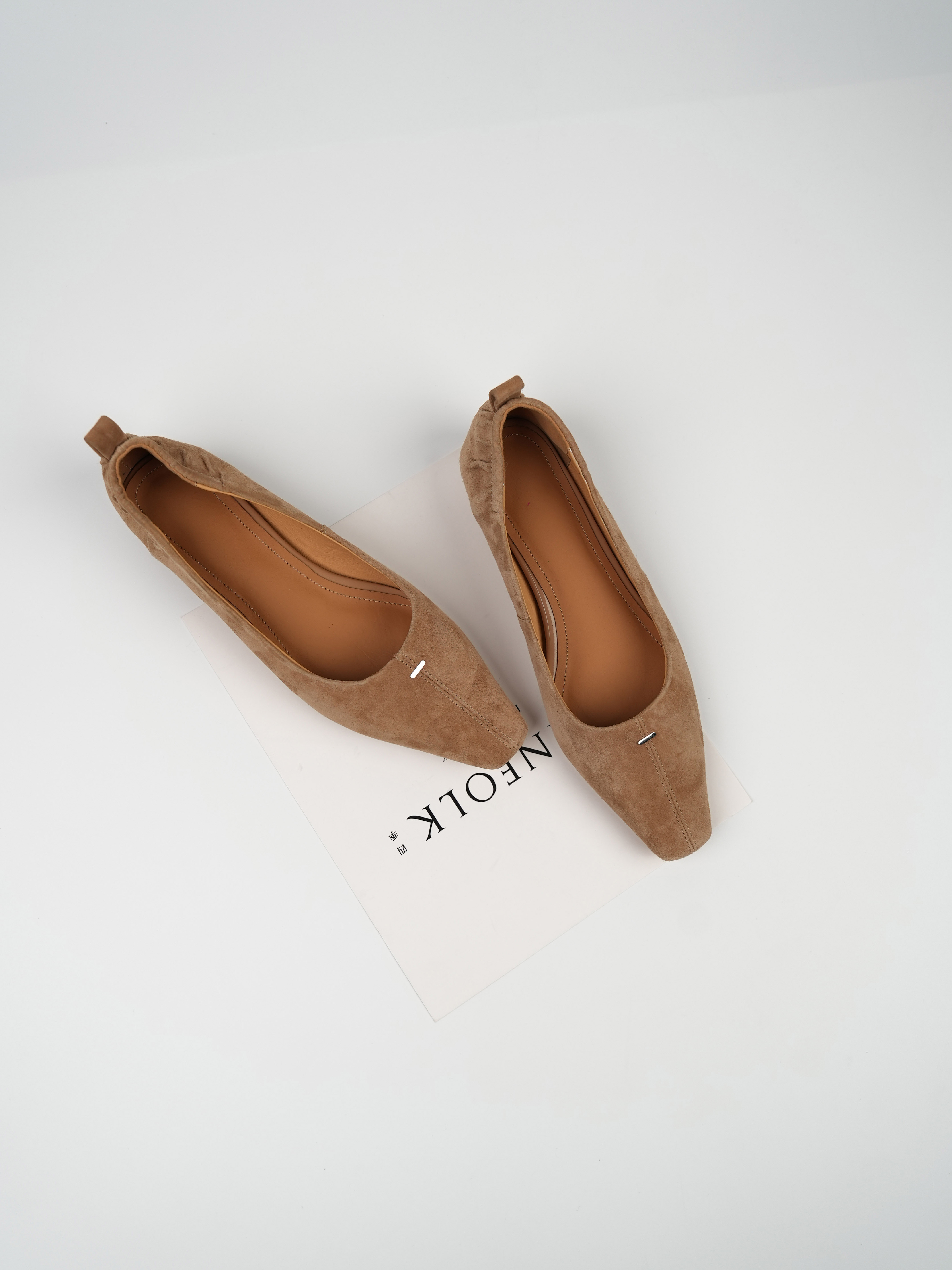 Women's Flat Low-Heeled Driving Shoes with Small Square Toe - Comfortable and Simple Work Shoes for All Seasons Women's Flat Low-Heeled Driving Shoes with Small Square Toe - Comfortable and Simple Work Shoes for All Seasons