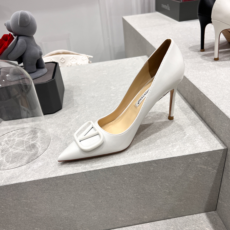 Women's French Silver Shallow Mouth Pointed High Heels with Rhinestone Detail - Elegant Fairy Wedding Shoes Women's French Silver Shallow Mouth Pointed High Heels with Rhinestone Detail - Elegant Fairy Wedding Shoes