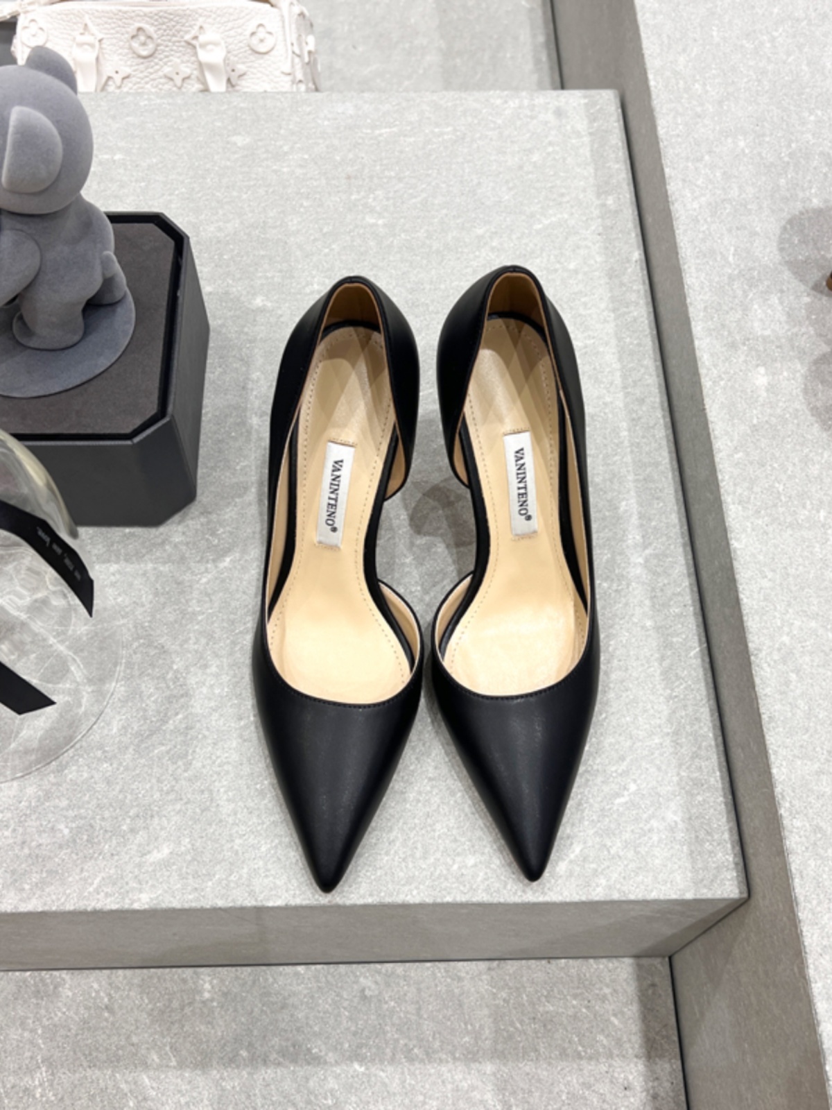 Women's Genuine Leather Pointed Toe Side Cutout High Heel Stiletto Shoes - 2025 Spring Autumn Fashion Women's Genuine Leather Pointed Toe Side Cutout High Heel Stiletto Shoes - 2025 Spring Autumn Fashion