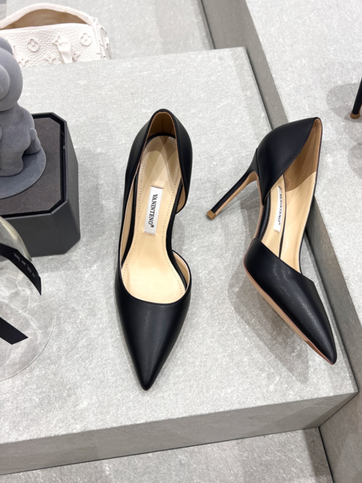 Women's Genuine Leather Pointed Toe Side Cutout High Heel Stiletto Shoes - 2025 Spring Autumn Fashion Women's Genuine Leather Pointed Toe Side Cutout High Heel Stiletto Shoes - 2025 Spring Autumn Fashion