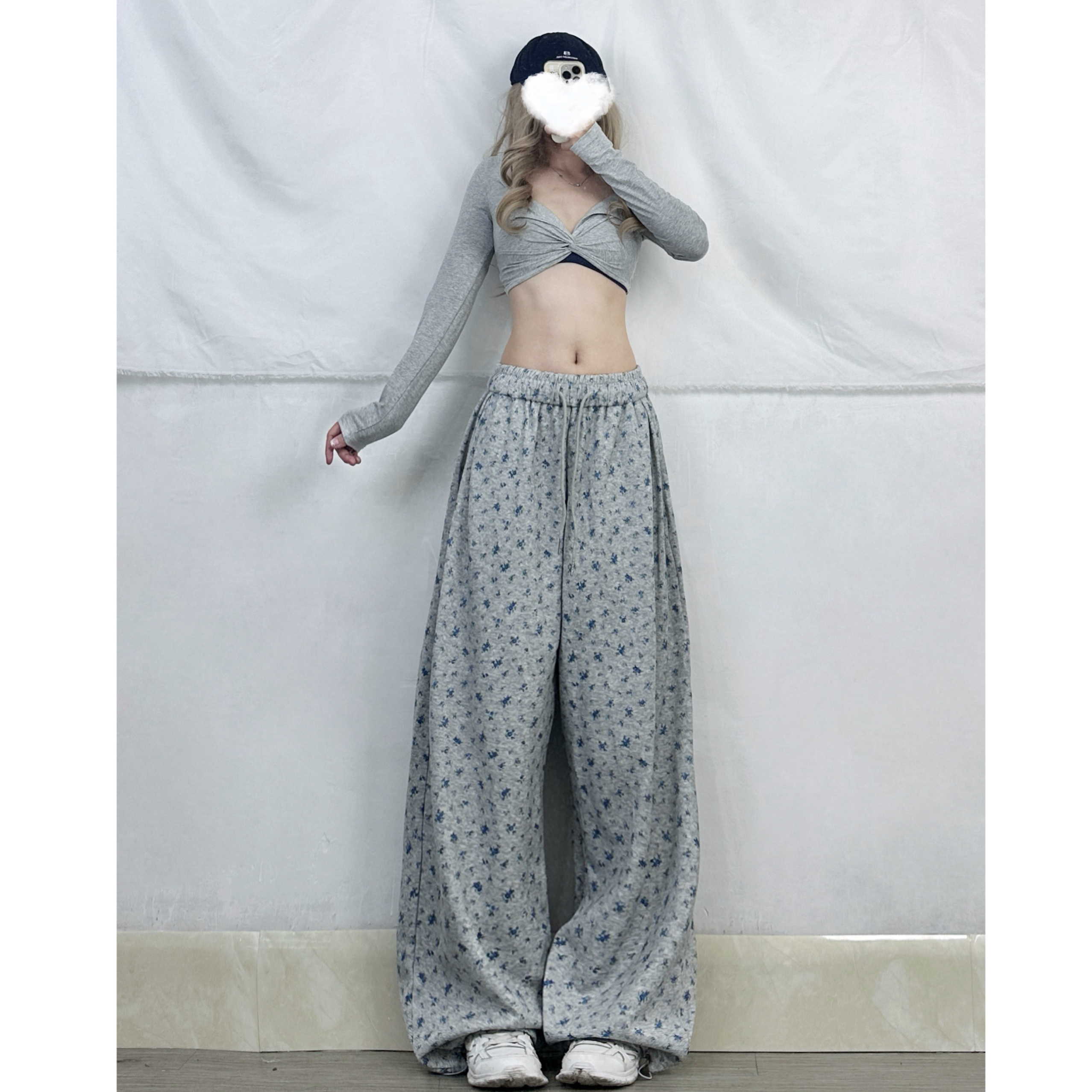 Women's Hip-Hop Sports Pants - American Style Loose Fit, Slimming Drape for Dance & Jazz, Trendy Spicy Girl Look