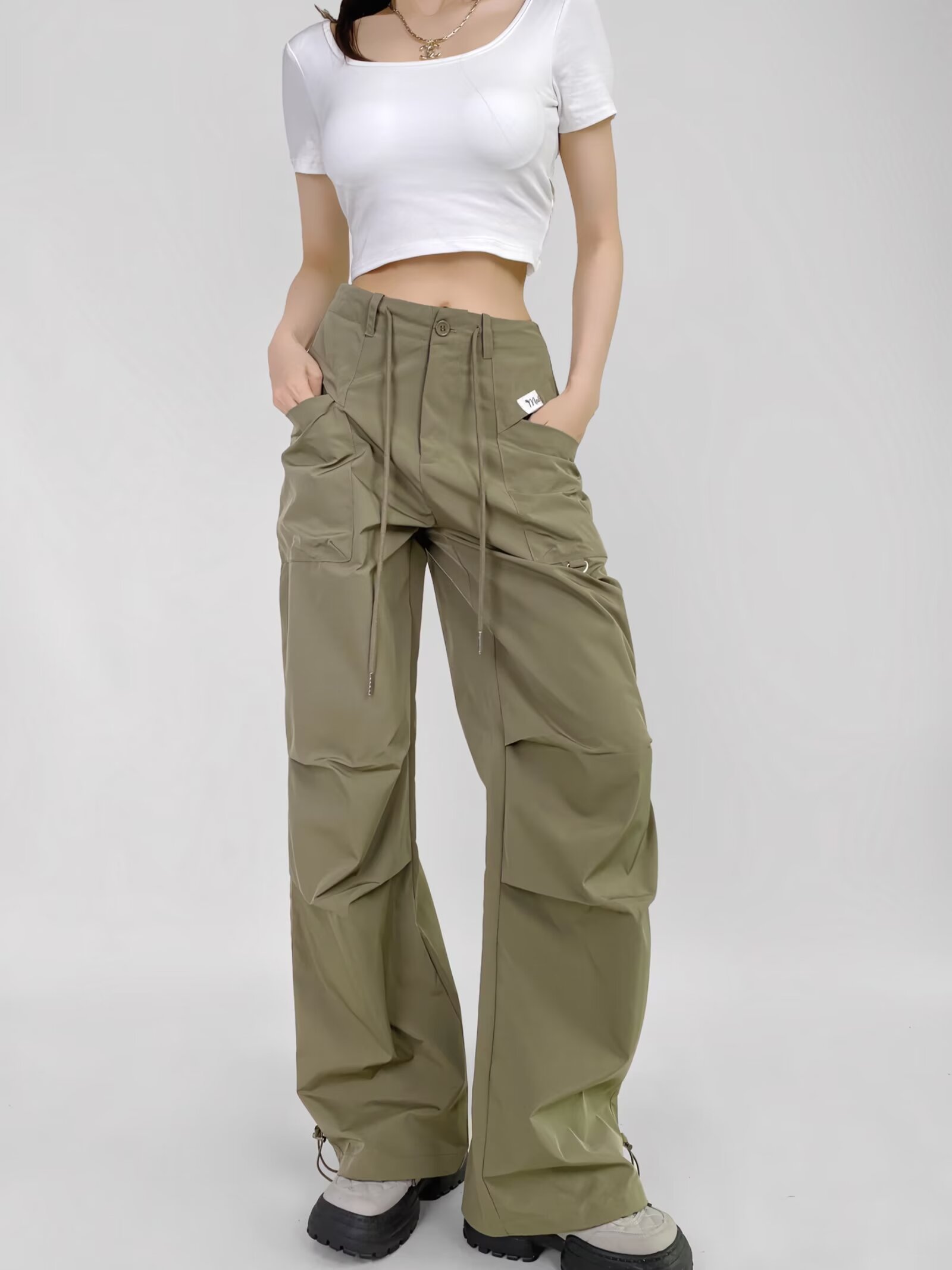 Women's Hip-Hop Summer Quick-Dry Loose Straight Wide-Leg Pants - Retro Casual Style for Comfort and Versatility Women's Hip-Hop Summer Quick-Dry Loose Straight Wide-Leg Pants - Retro Casual Style for Comfort and Versatility