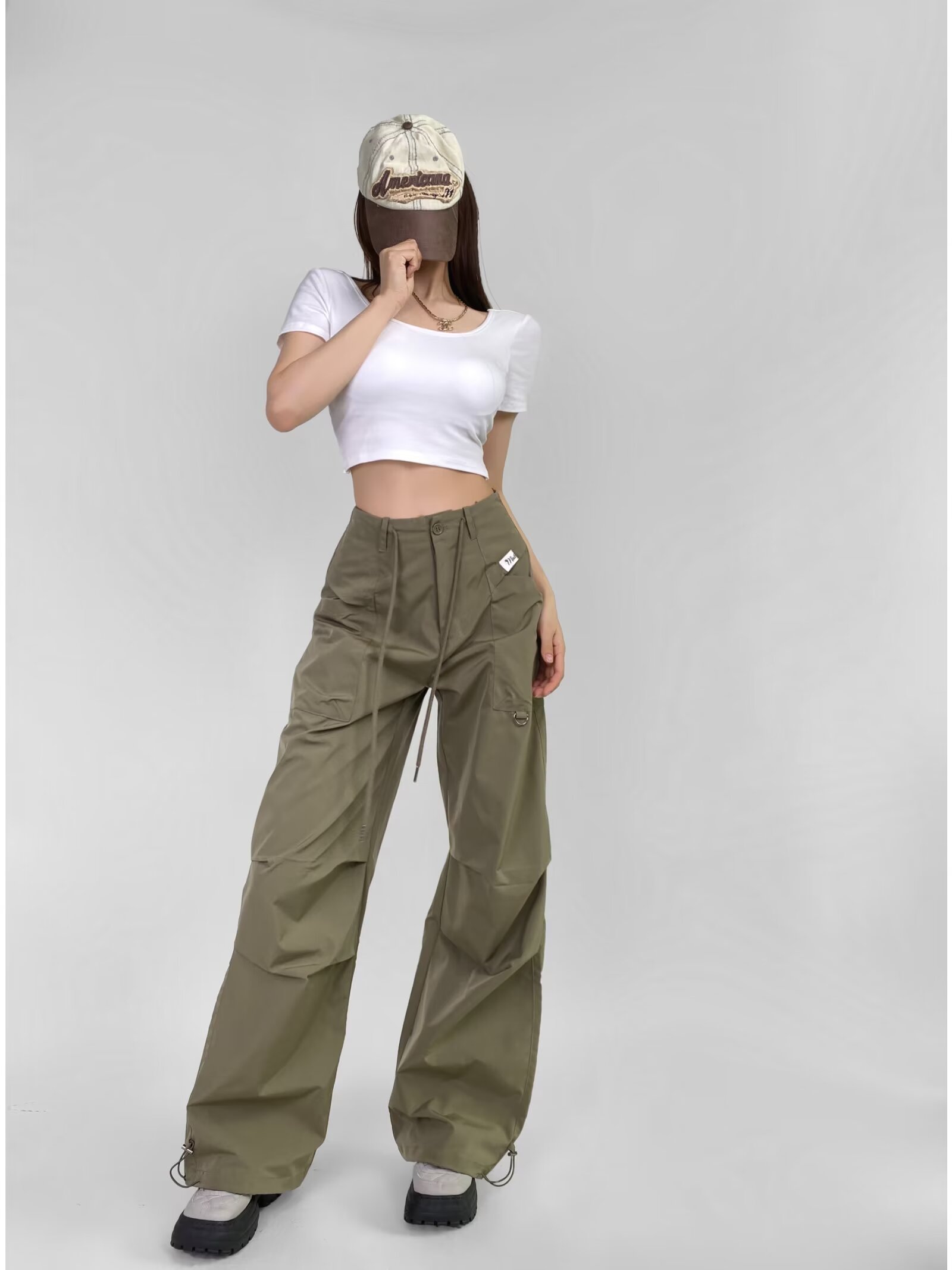 Women's Hip-Hop Summer Quick-Dry Loose Straight Wide-Leg Pants - Retro Casual Style for Comfort and Versatility