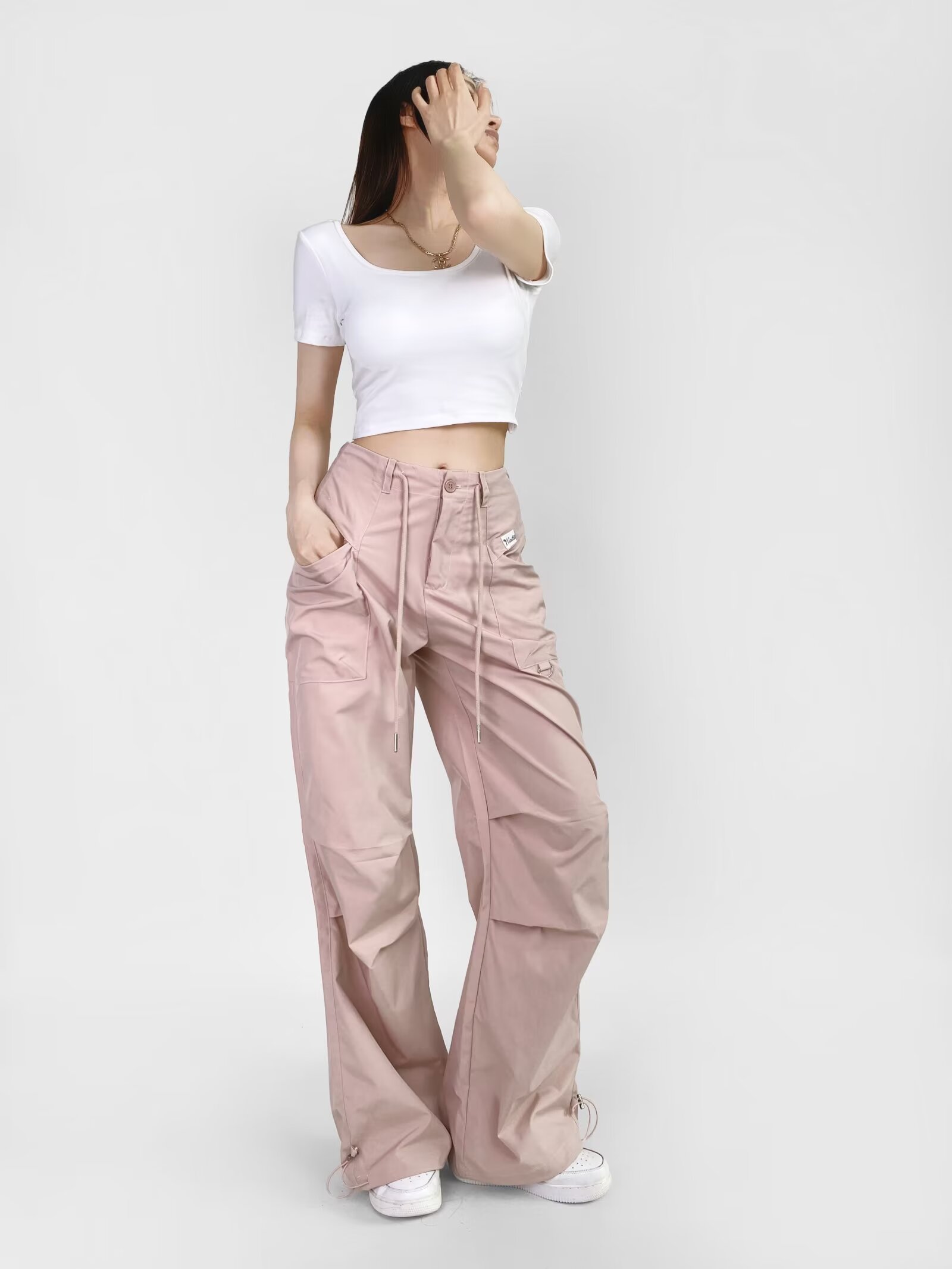 Women's Hip-Hop Summer Quick-Dry Loose Straight Wide-Leg Pants - Retro Casual Style for Comfort and Versatility Women's Hip-Hop Summer Quick-Dry Loose Straight Wide-Leg Pants - Retro Casual Style for Comfort and Versatility