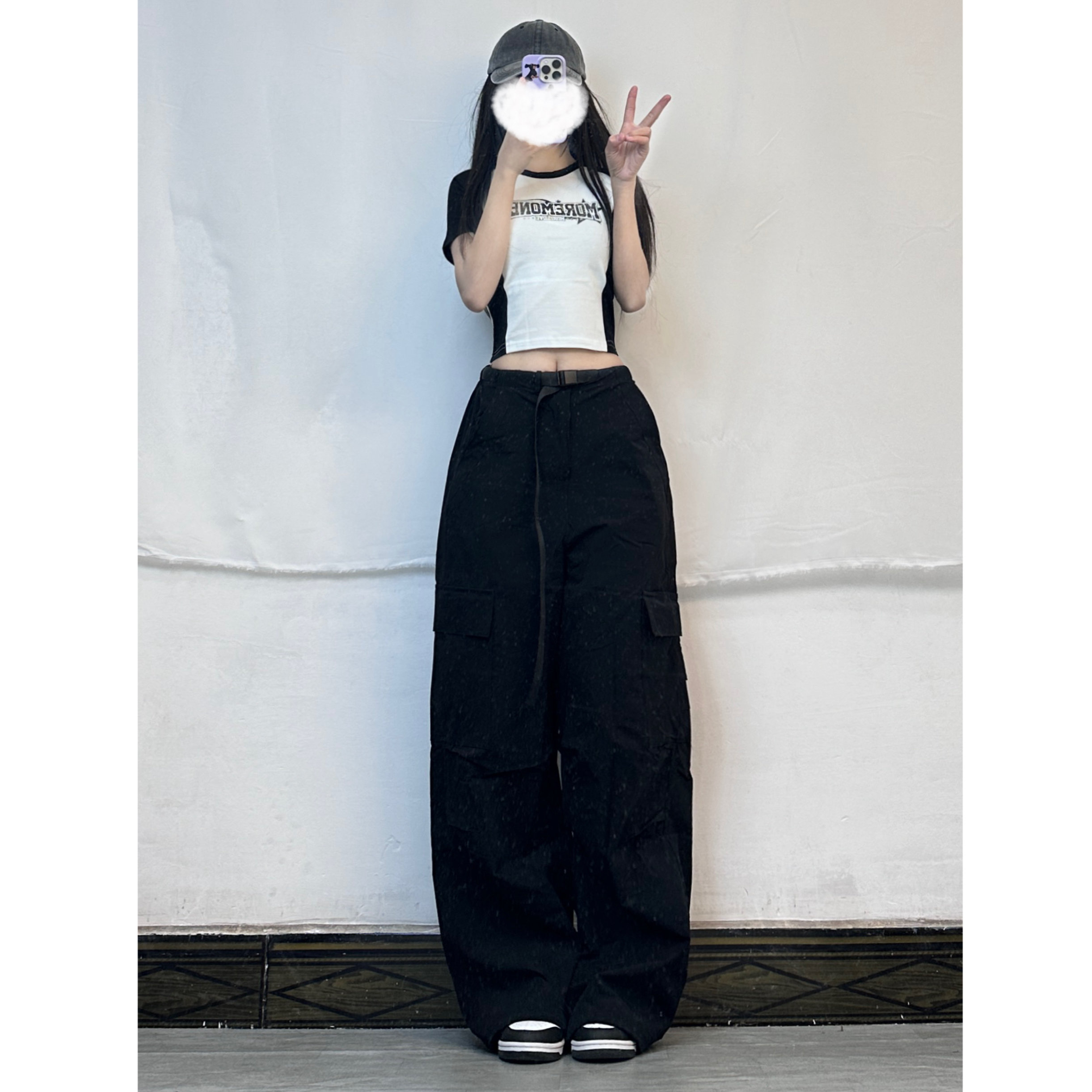 Womenâ€™s K-Pop Inspired Sweet and Spicy Jazz Dance Crop Top - American Style Letter Short Sleeve T-Shirt