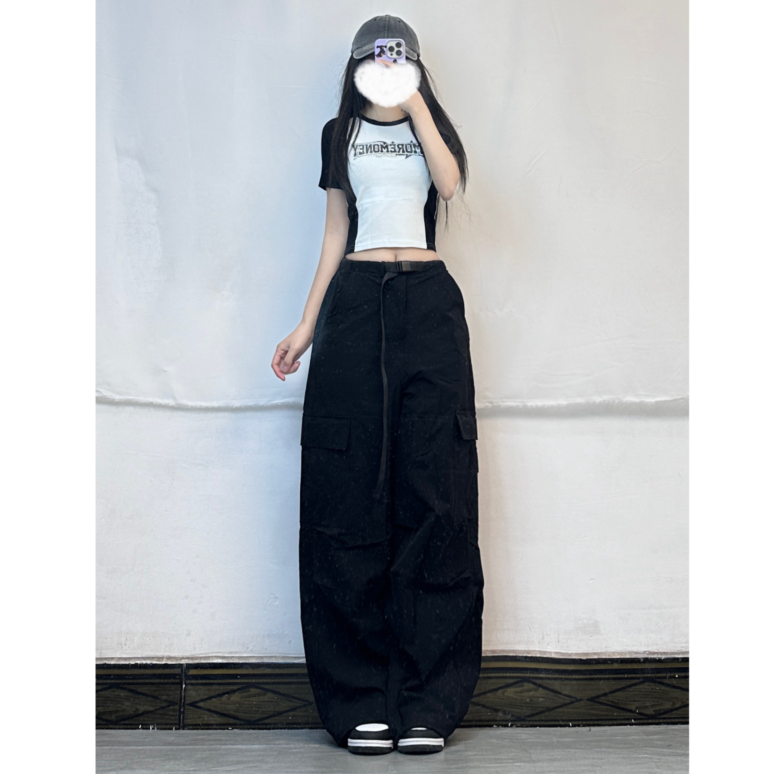 Women’s K-Pop Inspired Sweet and Spicy Jazz Dance Crop Top - American Style Letter Short Sleeve T-Shirt Women’s K-Pop Inspired Sweet and Spicy Jazz Dance Crop Top - American Style Letter Short Sleeve T-Shirt