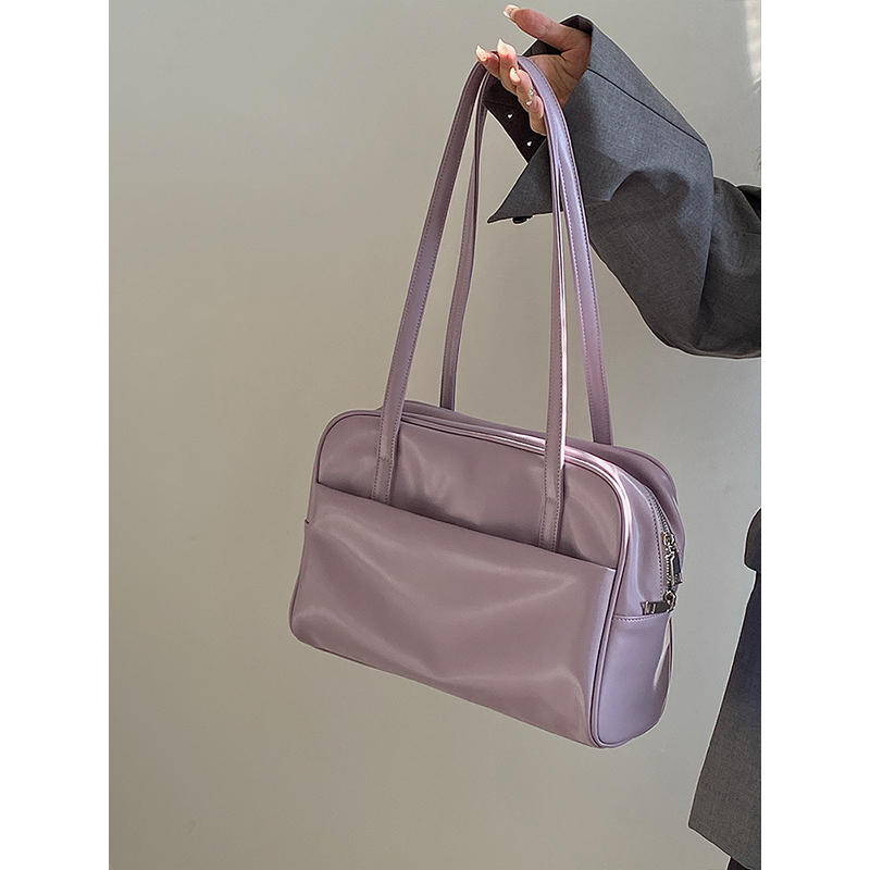 Women's Large Capacity Purple Shoulder Tote Bag - Spring/Summer Niche Design for 2025, Trendy Fashion Essential Women's Large Capacity Purple Shoulder Tote Bag - Spring/Summer Niche Design for 2025, Trendy Fashion Essential