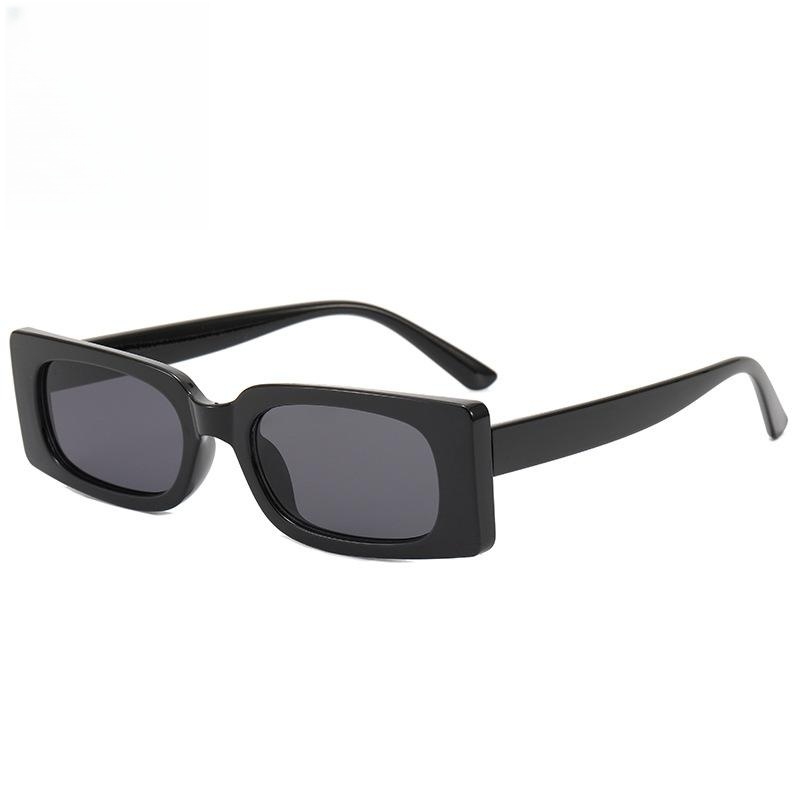 Women's Leopard Print Rectangular Sunglasses for Small Faces - Retro 2025 Style, High-End European American Fashion Women's Leopard Print Rectangular Sunglasses for Small Faces - Retro 2025 Style, High-End European American Fashion