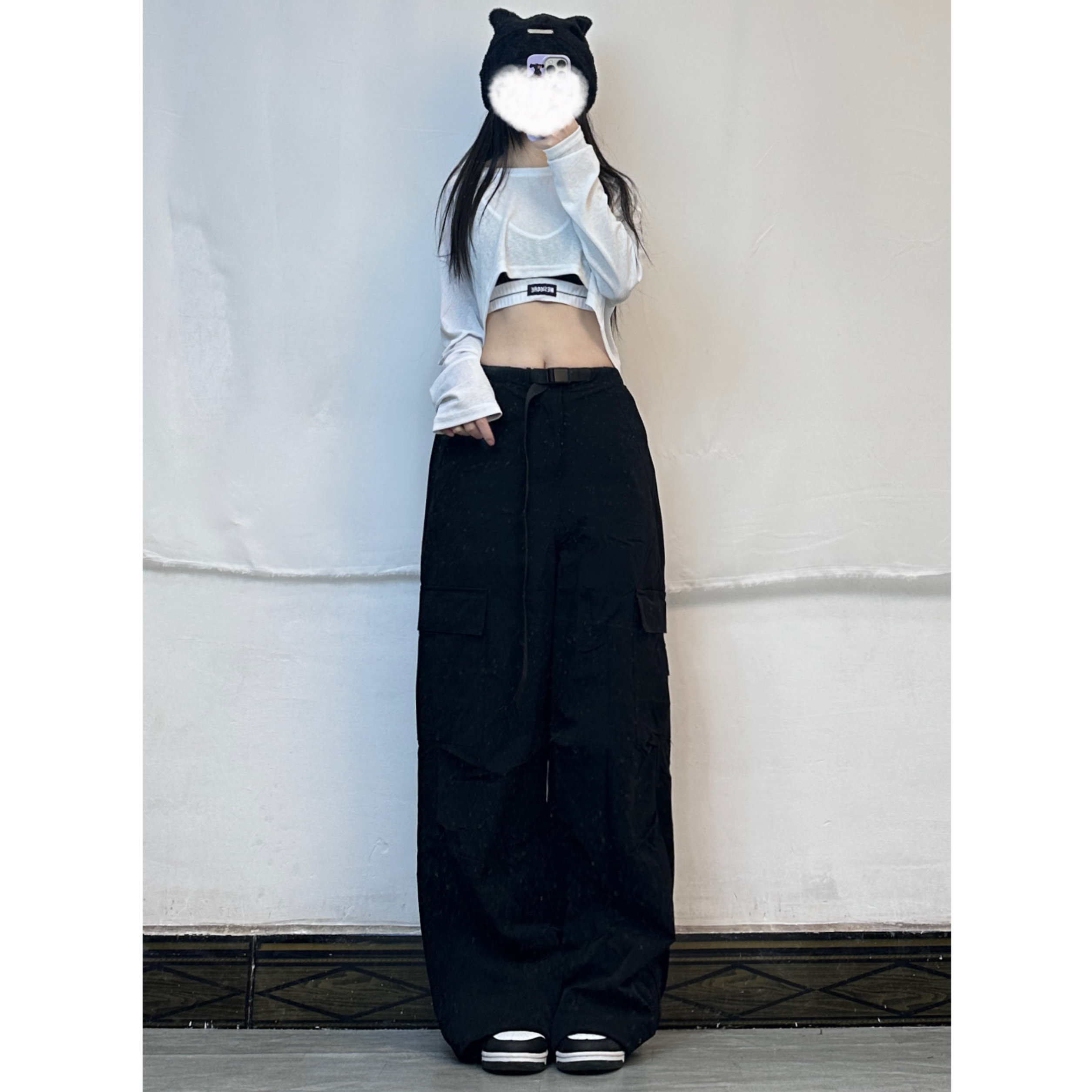 Women's Long Sleeve Loose Fit Sun Protection T-Shirt Top - Summer Jazz Dancing Cover-Up in Lightweight Lazy Style