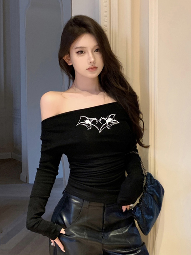 Women's Long Sleeve T-Shirt - Jazz Dance & K-Pop Inspired, Perfect for Spring & Autumn Music Festival Outfits Women's Long Sleeve T-Shirt - Jazz Dance & K-Pop Inspired, Perfect for Spring & Autumn Music Festival Outfits