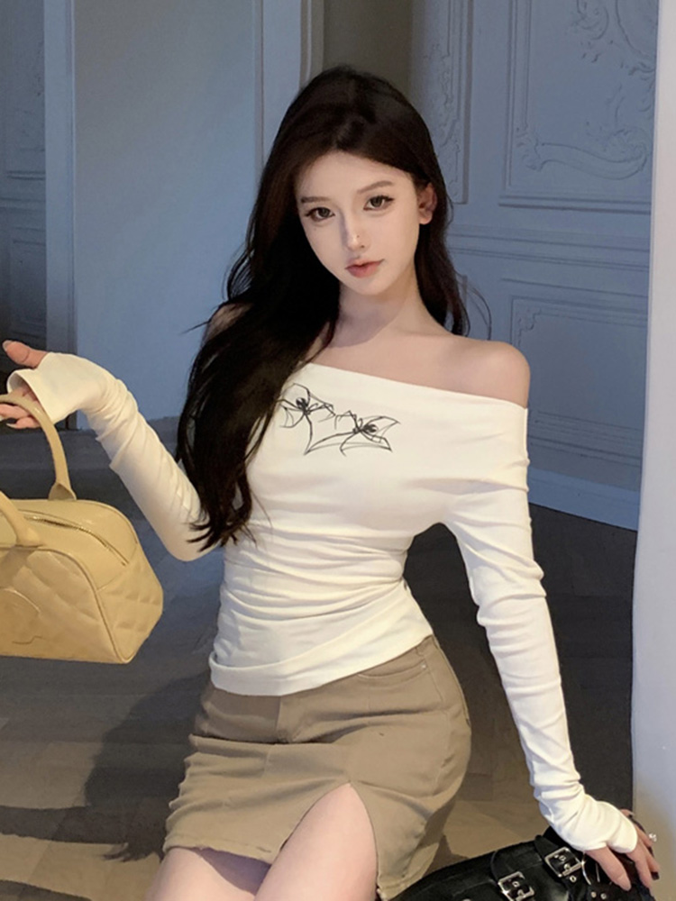 Women's Long Sleeve T-Shirt - Jazz Dance & K-Pop Inspired, Perfect for Spring & Autumn Music Festival Outfits Women's Long Sleeve T-Shirt - Jazz Dance & K-Pop Inspired, Perfect for Spring & Autumn Music Festival Outfits