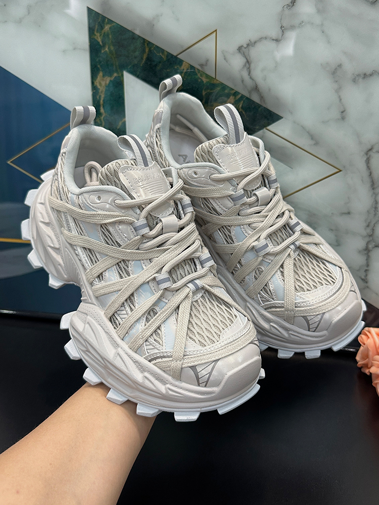 Women's Platform Thick-Soled Dad Shoes - Breathable Lace-Up Mesh Sneakers for Spring/Summer 2025 Casual Sports Trend