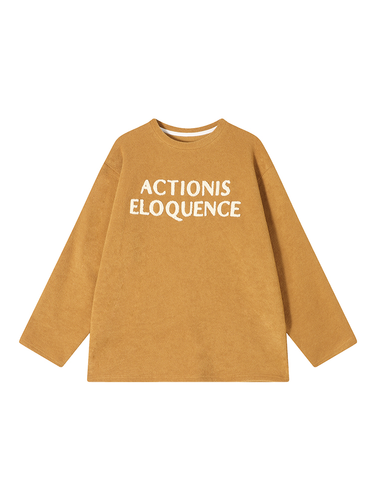 Women's Printed Fleece Round Neck Long Sleeve T-Shirt - Winter Korean Style Versatile Loose Warm Base Layer Top Women's Printed Fleece Round Neck Long Sleeve T-Shirt - Winter Korean Style Versatile Loose Warm Base Layer Top