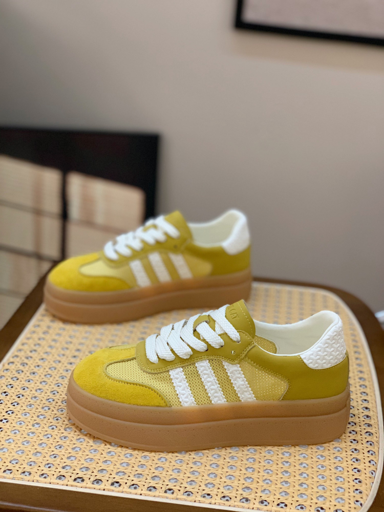 Women's Retro Genuine Leather Lace-Up Training Shoes - 2025 Summer Color-Blocking Mesh Casual Sneakers, Versatile Breathable Style