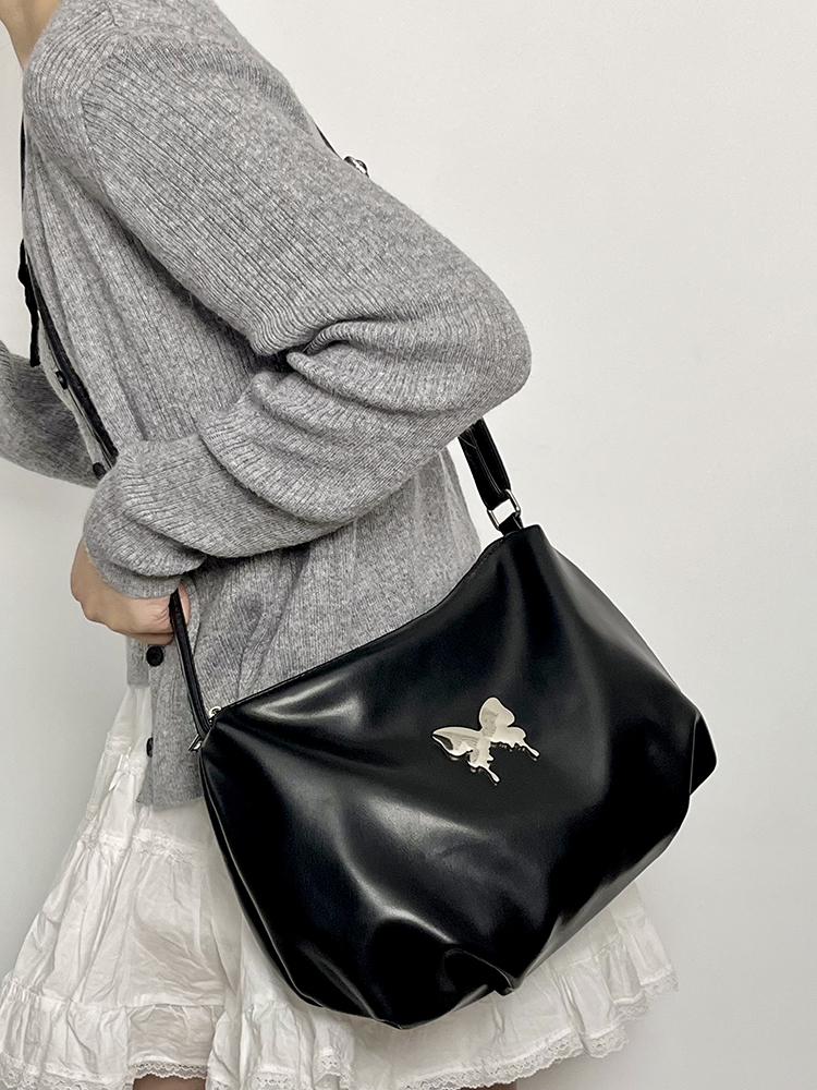 Women's Retro Large-Capacity Tote Bag - Versatile Crossbody & Shoulder Style for Commuting - 2025 Niche Design