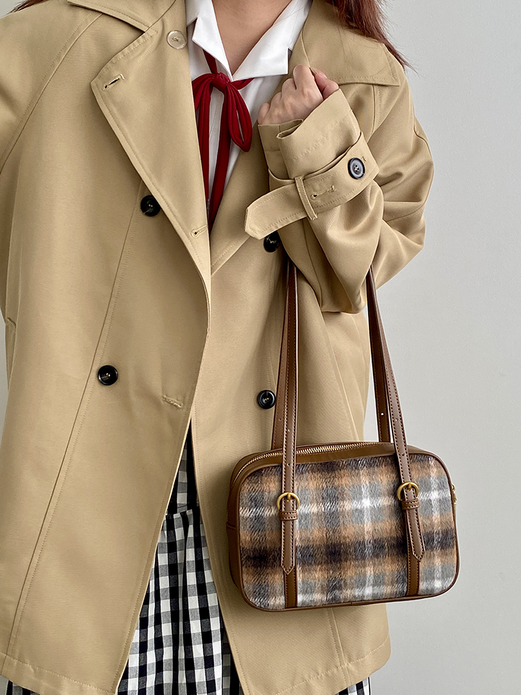 Women's Retro Plaid Shoulder Tote Bag - Large Capacity Underarm Bag for Spring and Summer 2025 Women's Retro Plaid Shoulder Tote Bag - Large Capacity Underarm Bag for Spring and Summer 2025