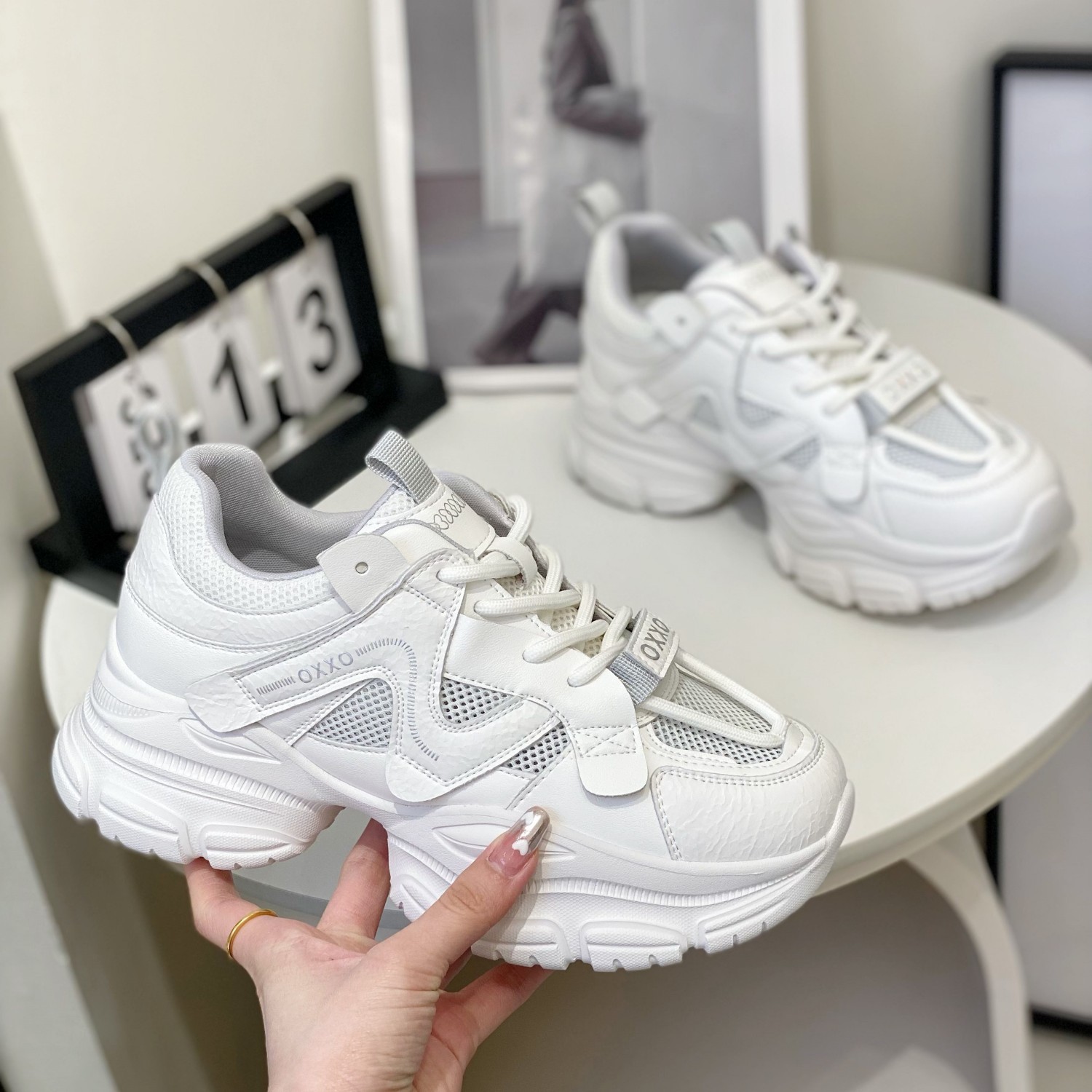 Women’s Retro Thick-Soled Dad Shoes - 6cm Small Size, Breathable Mesh, Genuine Leather, 2025 Spring Casual Sports Footwear Women’s Retro Thick-Soled Dad Shoes - 6cm Small Size, Breathable Mesh, Genuine Leather, 2025 Spring Casual Sports Footwear