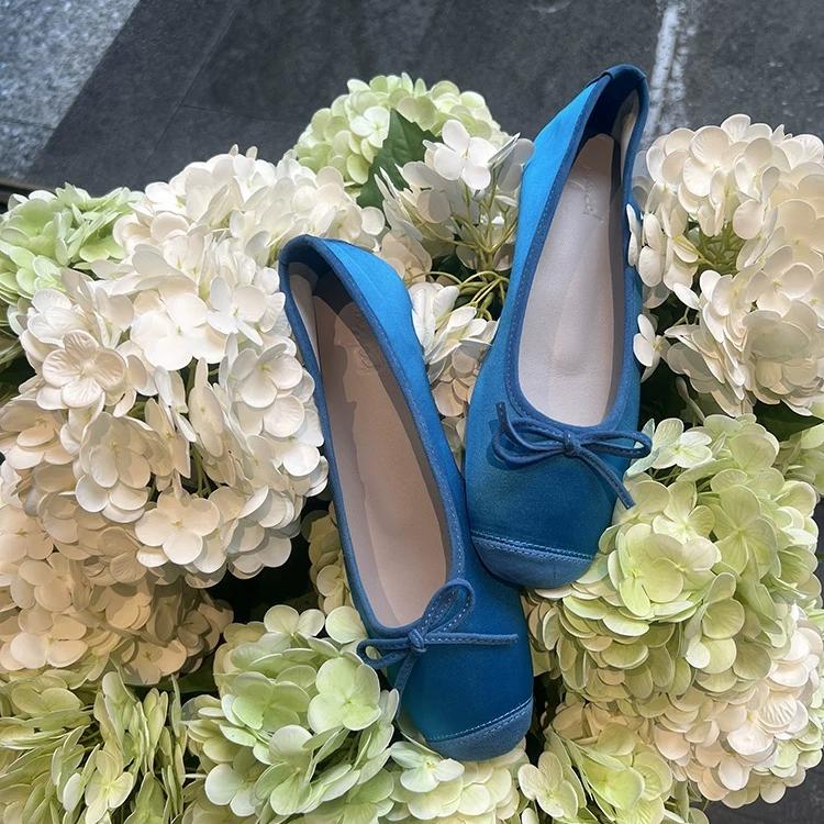 Women's Satin Round-Toe Ballet Flats - Soft-Bottom Casual Loafers for Everyday Wear