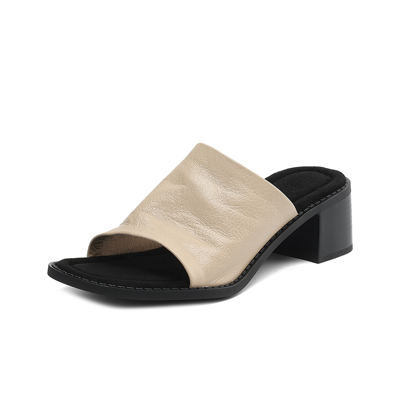 Women's Soft Sheepskin Thick-Soled Open-Toe Slide Sandals - Ultra Comfortable Summer Outdoor Footwear Women's Soft Sheepskin Thick-Soled Open-Toe Slide Sandals - Ultra Comfortable Summer Outdoor Footwear