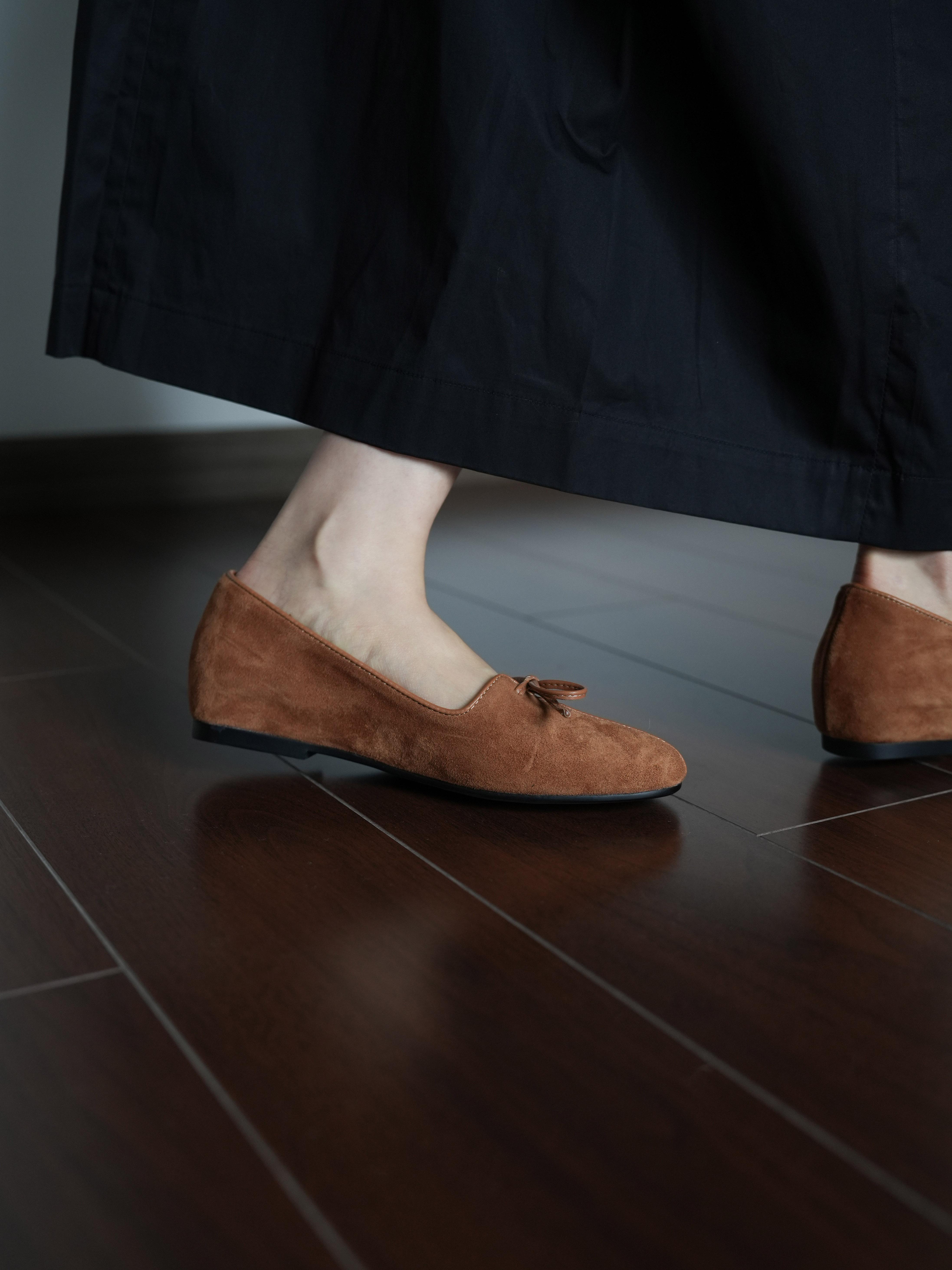 Women’s Suede Round Toe Bow Flat Shoes - Simple & Comfortable Spring Style for All Seasons Women’s Suede Round Toe Bow Flat Shoes - Simple & Comfortable Spring Style for All Seasons