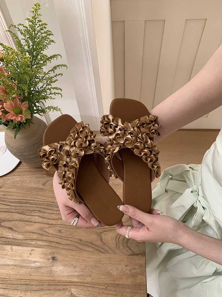 Women's Summer Open-Toe Flat Sandals - Slip-On Cross Strap Design for Skirts - Stylish Outdoor Slippers for 2025 Women's Summer Open-Toe Flat Sandals - Slip-On Cross Strap Design for Skirts - Stylish Outdoor Slippers for 2025