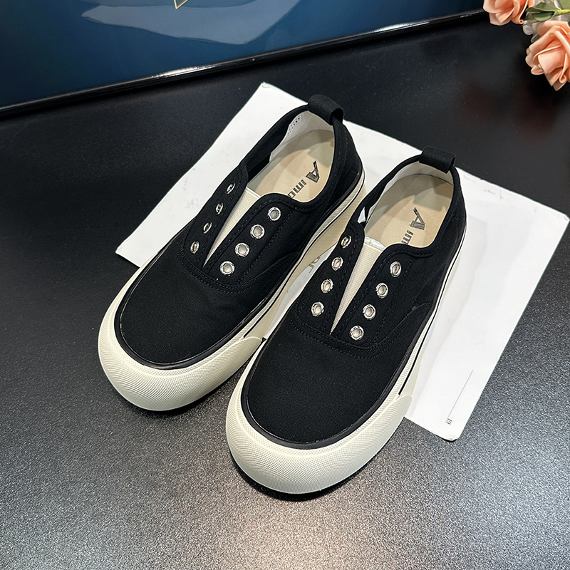 Women's Thick-Soled Elastic Slip-On Canvas Sneakers - Breathable Height-Increasing Casual Shoes, 2025 Trendy Board Shoes Women's Thick-Soled Elastic Slip-On Canvas Sneakers - Breathable Height-Increasing Casual Shoes, 2025 Trendy Board Shoes
