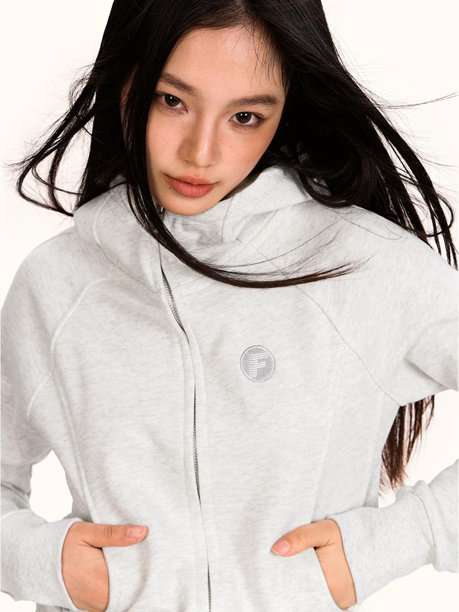 Women's Vintage American-Style Slim-Fit Hooded Sports Cardigan - Trendy Yoga Top Jacket Women's Vintage American-Style Slim-Fit Hooded Sports Cardigan - Trendy Yoga Top Jacket