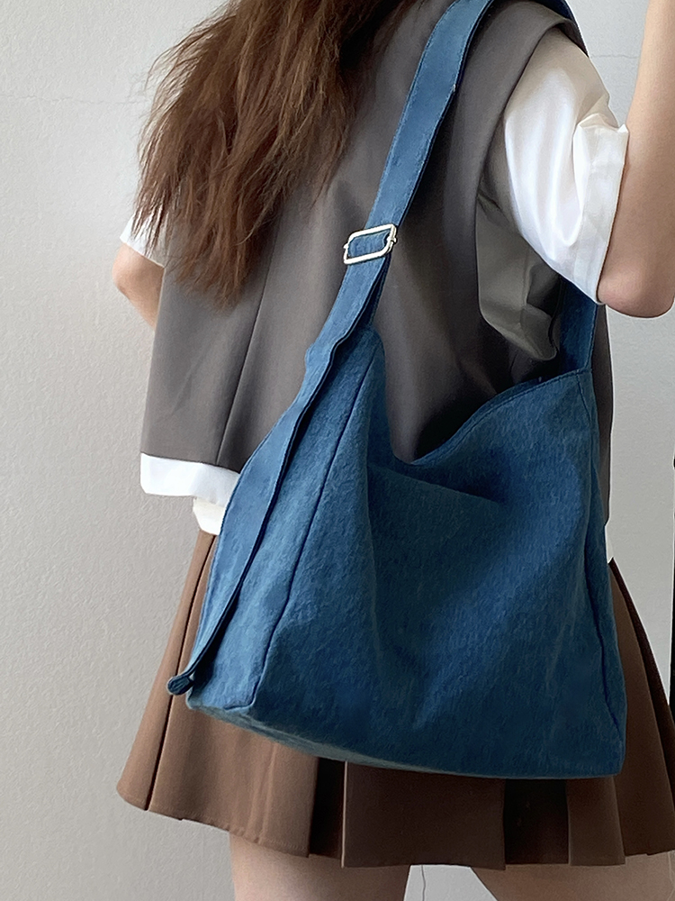 Women's Vintage Denim Shoulder Crossbody Tote Bag - Large Capacity Casual Style for Spring Summer 2025 Women's Vintage Denim Shoulder Crossbody Tote Bag - Large Capacity Casual Style for Spring Summer 2025