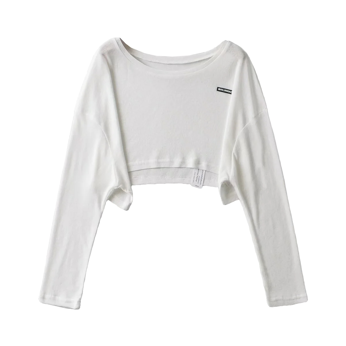 Women's Y2K Cropped Jazz Dance T-Shirt - Loose Short Sleeve, High-Waisted, Sun-Protective, Trendy White Top Women's Y2K Cropped Jazz Dance T-Shirt - Loose Short Sleeve, High-Waisted, Sun-Protective, Trendy White Top