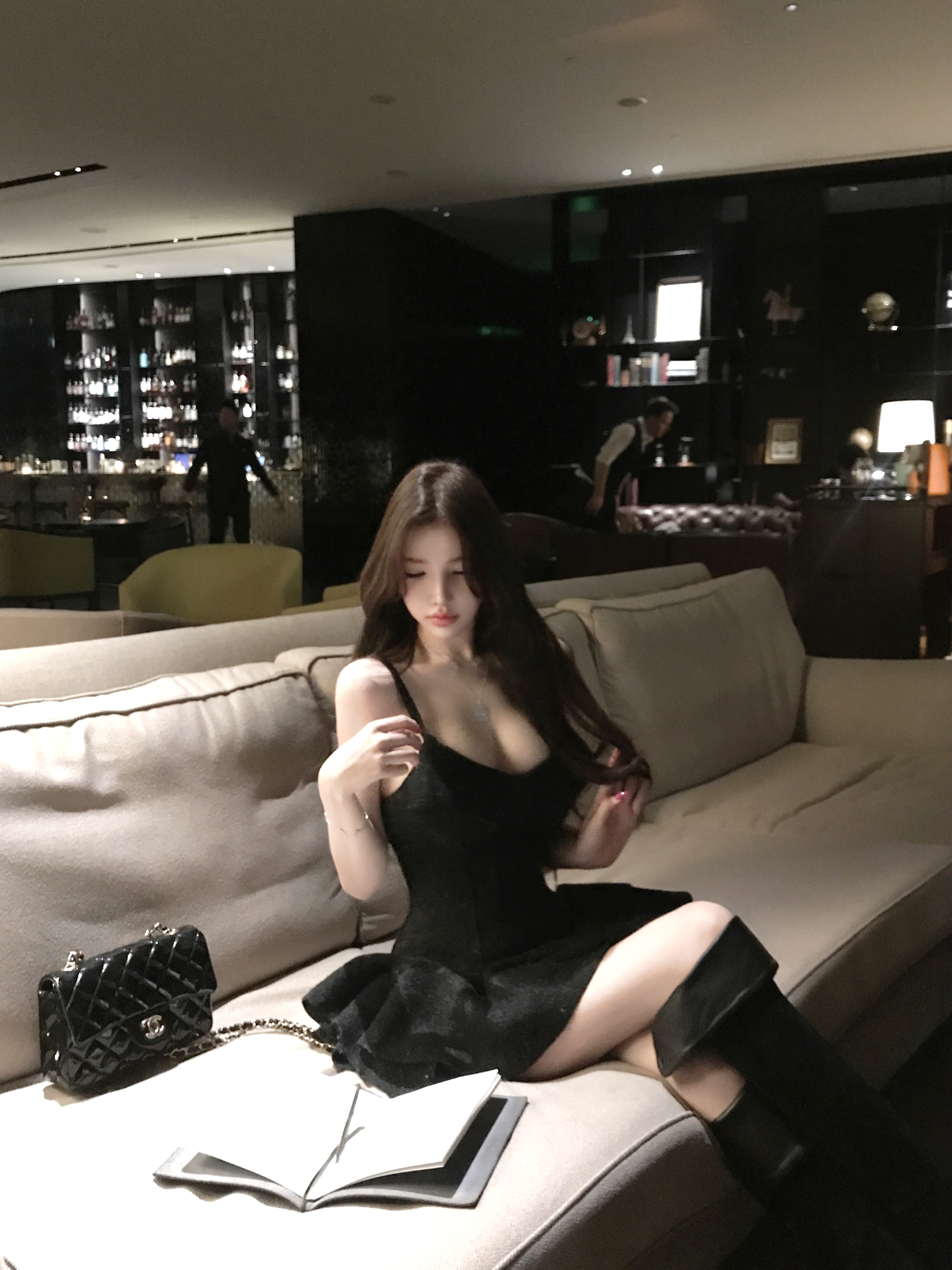 Wool Waist-Defining Irregular Flared Two-Color Camisole Dress - Elegant Y2K Style for Effortless Chic Looks Wool Waist-Defining Irregular Flared Two-Color Camisole Dress - Elegant Y2K Style for Effortless Chic Looks