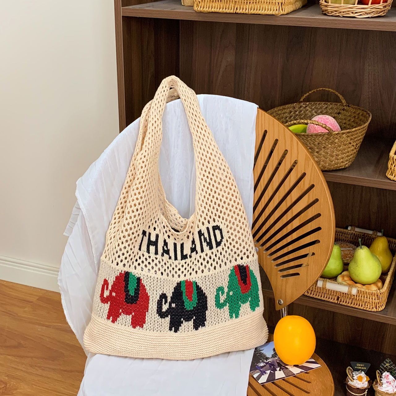 Woven Fishing Net Tote Bag for Women, Stylish Artistic Shoulder Bag, 2025 Trendy Versatile Beach Bag, Perfect for Travel Woven Fishing Net Tote Bag for Women, Stylish Artistic Shoulder Bag, 2025 Trendy Versatile Beach Bag, Perfect for Travel