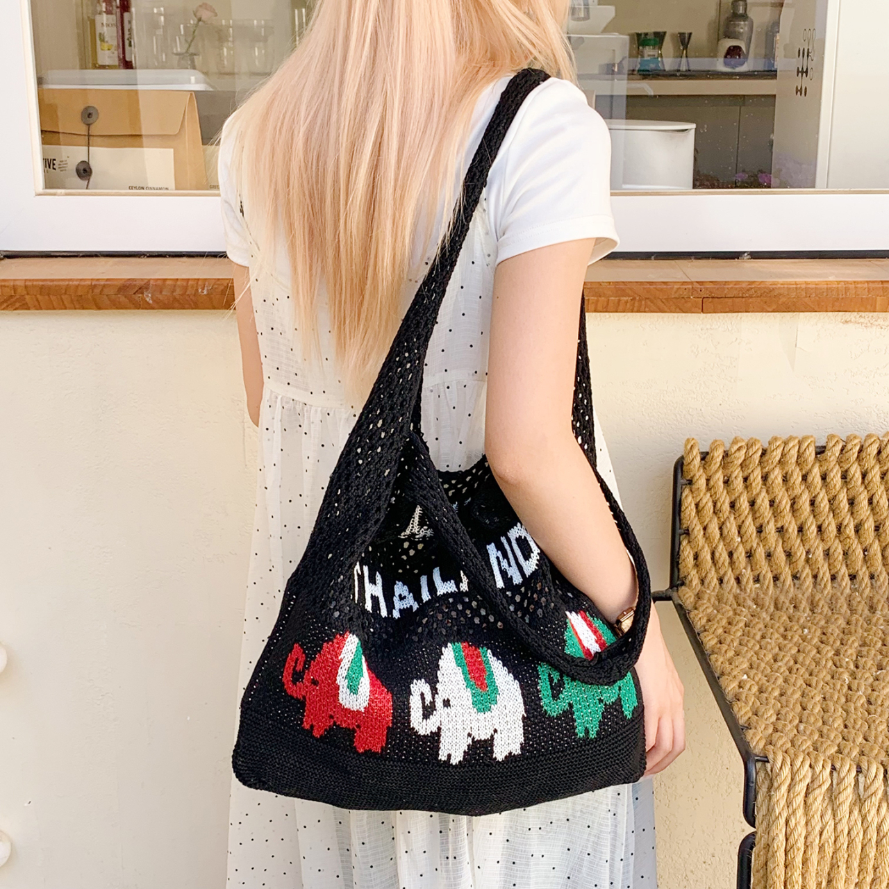 Woven Fishing Net Tote Bag for Women, Stylish Artistic Shoulder Bag, 2025 Trendy Versatile Beach Bag, Perfect for Travel Woven Fishing Net Tote Bag for Women, Stylish Artistic Shoulder Bag, 2025 Trendy Versatile Beach Bag, Perfect for Travel