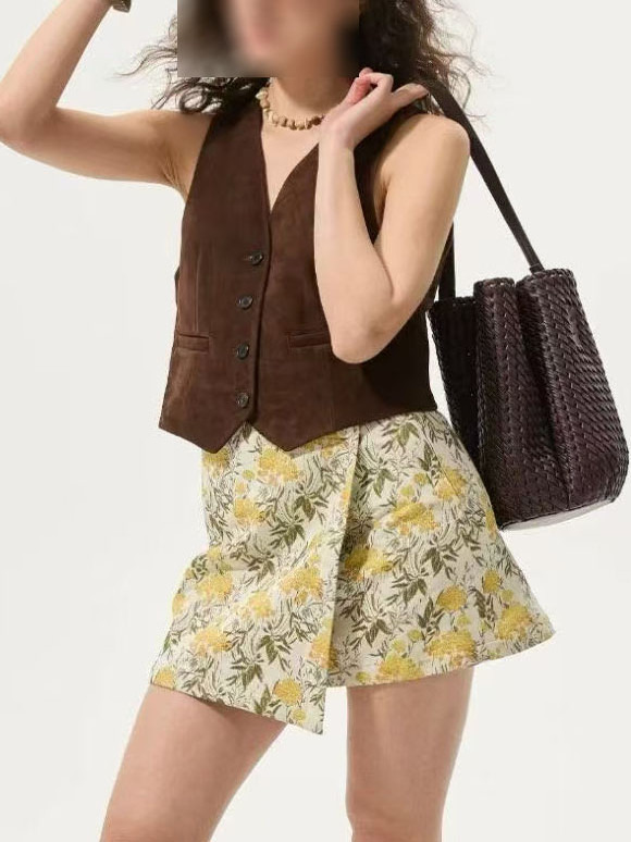 Woven High-End Bucket Bag for Women - Versatile Commuter Shoulder Tote in Genuine Leather - 2025 Niche Design Fashion Accessory