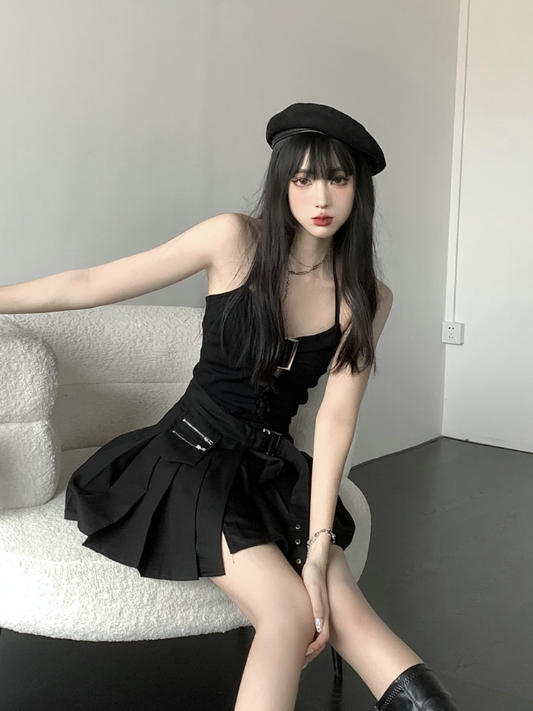 Y2K Abijazz Dance Top and Short Skirt Set for Women's Nightclub and Party Performance Outfit Y2K Abijazz Dance Top and Short Skirt Set for Women's Nightclub and Party Performance Outfit