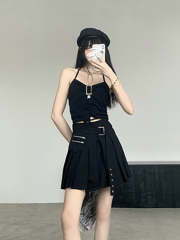 Y2K Abijazz Dance Top and Short Skirt Set for Women's Nightclub and Party Performance Outfit Y2K Abijazz Dance Top and Short Skirt Set for Women's Nightclub and Party Performance Outfit