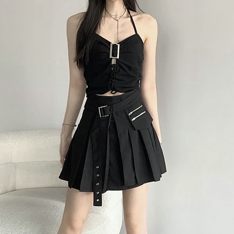Y2K Abijazz Dance Top and Short Skirt Set for Women's Nightclub and Party Performance Outfit Y2K Abijazz Dance Top and Short Skirt Set for Women's Nightclub and Party Performance Outfit