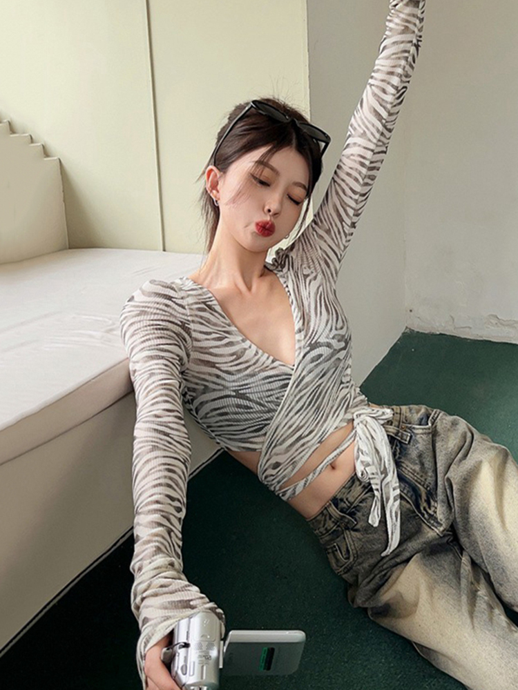 Y2K Abijazz Dance Top for Women, Niche Jazz K-Pop Performance Outfit for Spring and Autumn Music Festivals Y2K Abijazz Dance Top for Women, Niche Jazz K-Pop Performance Outfit for Spring and Autumn Music Festivals