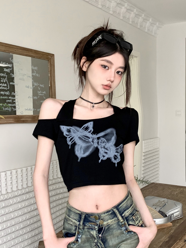 Y2K American-Style Sexy Halter Top for Women - Wasteland Wind Jazz Dance Attire & Group Performance Outfit Y2K American-Style Sexy Halter Top for Women - Wasteland Wind Jazz Dance Attire & Group Performance Outfit