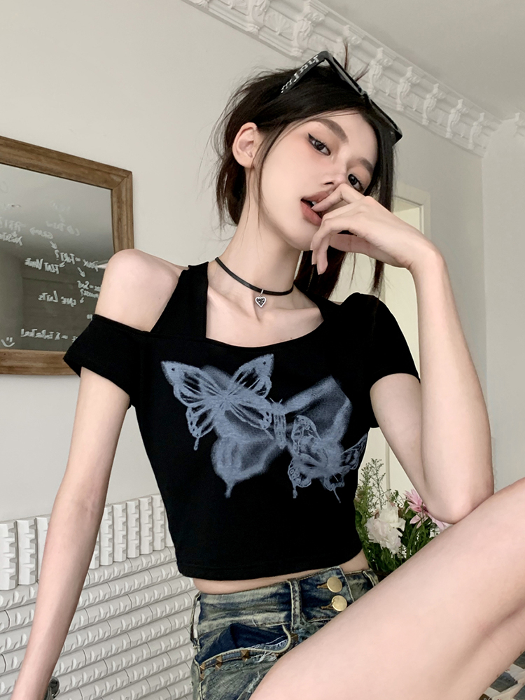 Y2K American-Style Sexy Halter Top for Women - Wasteland Wind Jazz Dance Attire & Group Performance Outfit