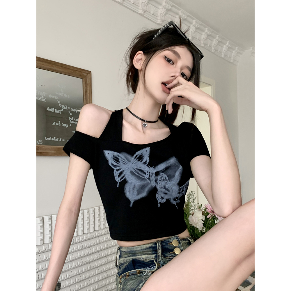 Y2K American-Style Sexy Halter Top for Women - Wasteland Wind Jazz Dance Attire & Group Performance Outfit