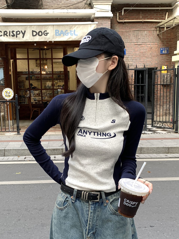 Y2K American Style Sweet & Spicy Long Sleeve Crop Top for Women, Jazz Dance K-Pop Festival Outfit, Autumn Fashion Essential Y2K American Style Sweet & Spicy Long Sleeve Crop Top for Women, Jazz Dance K-Pop Festival Outfit, Autumn Fashion Essential