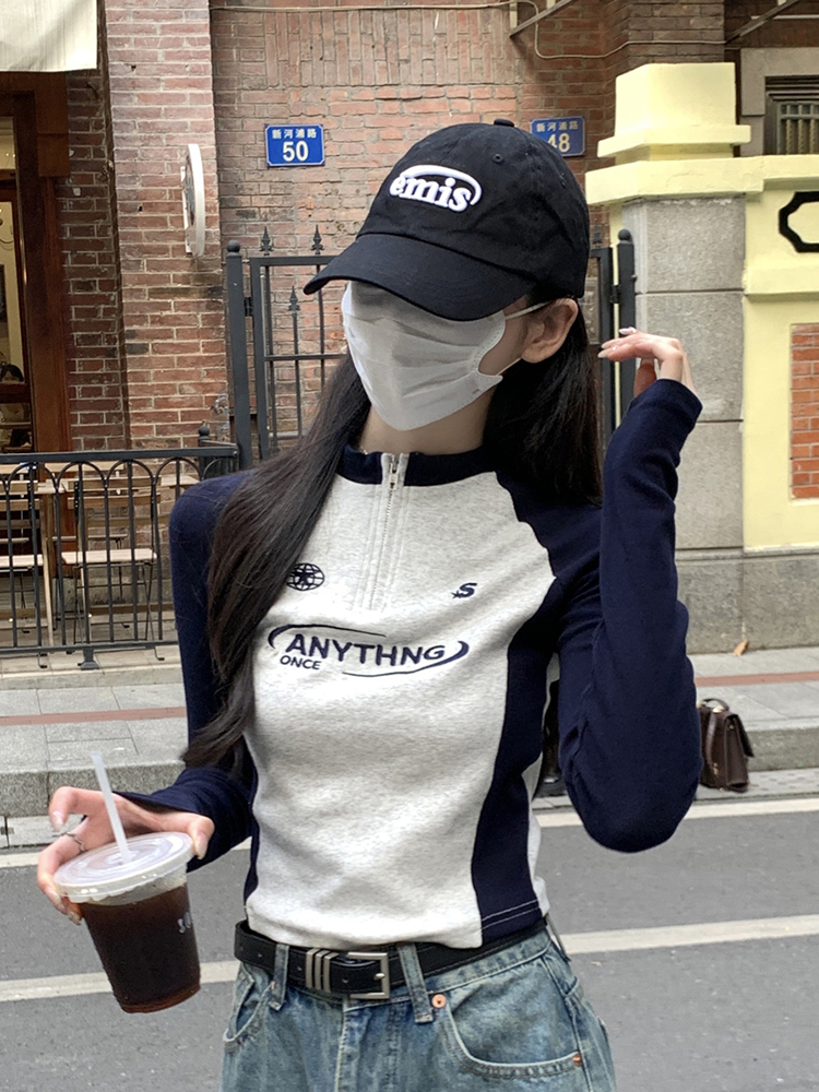 Y2K American Style Sweet & Spicy Long Sleeve Crop Top for Women, Jazz Dance K-Pop Festival Outfit, Autumn Fashion Essential Y2K American Style Sweet & Spicy Long Sleeve Crop Top for Women, Jazz Dance K-Pop Festival Outfit, Autumn Fashion Essential