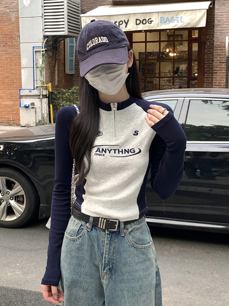 Y2K American Style Sweet & Spicy Long Sleeve Crop Top for Women, Jazz Dance K-Pop Festival Outfit, Autumn Fashion Essential Y2K American Style Sweet & Spicy Long Sleeve Crop Top for Women, Jazz Dance K-Pop Festival Outfit, Autumn Fashion Essential