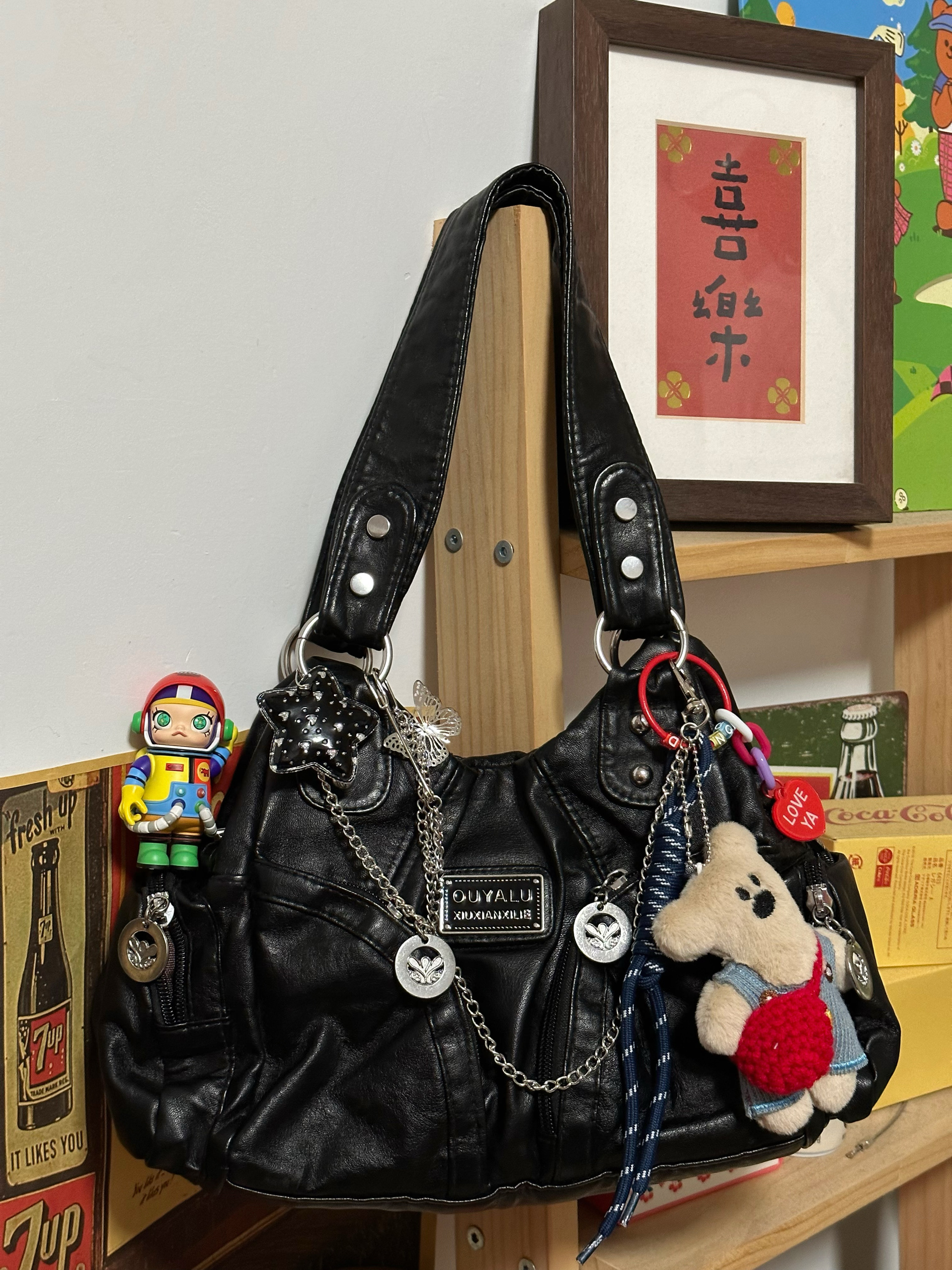 Y2K Black Underarm Bag - Trendy Shoulder Crossbody Bag for Students, Chic Small Bag with Spicy Girl Style