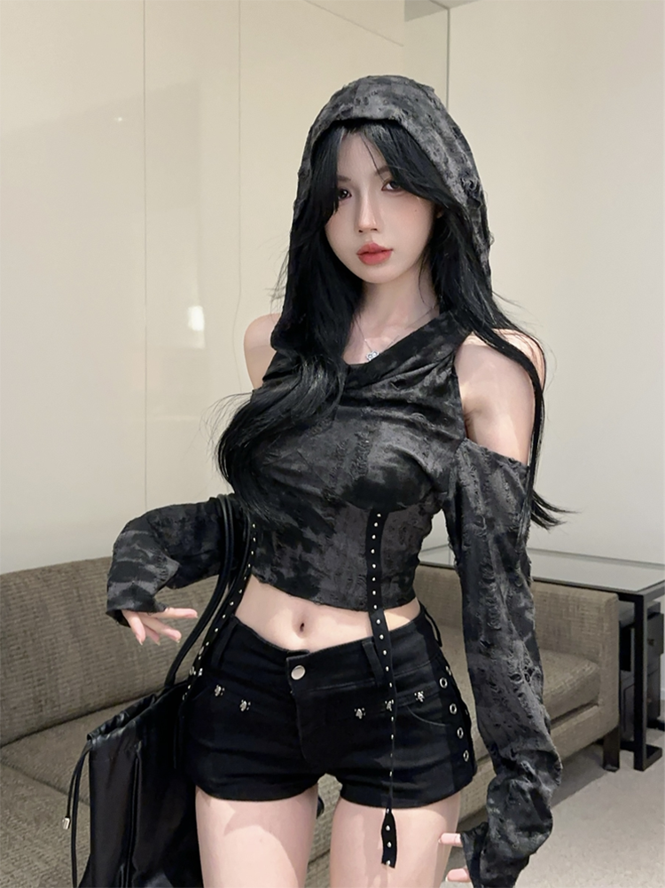 Y2K Dune Wasteland Windbreaker Hoodie for Music Festivals, Jazz Dancing, and K-Pop Style - Sweet and Spicy Design Y2K Dune Wasteland Windbreaker Hoodie for Music Festivals, Jazz Dancing, and K-Pop Style - Sweet and Spicy Design