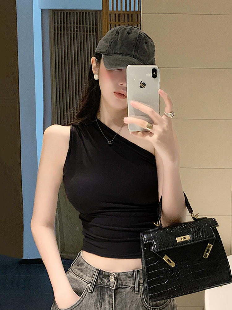 Y2K Hip-Hop Jazz Dance Vest for Women - Sweet and Spicy Niche K-Pop Top for Spring and Autumn, Perfect for Dance Groups