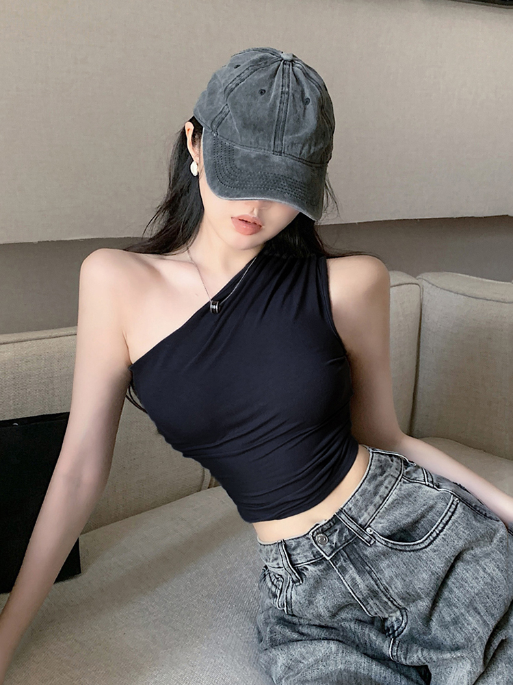 Y2K Hip-Hop Jazz Dance Vest for Women - Sweet and Spicy Niche K-Pop Top for Spring and Autumn, Perfect for Dance Groups Y2K Hip-Hop Jazz Dance Vest for Women - Sweet and Spicy Niche K-Pop Top for Spring and Autumn, Perfect for Dance Groups